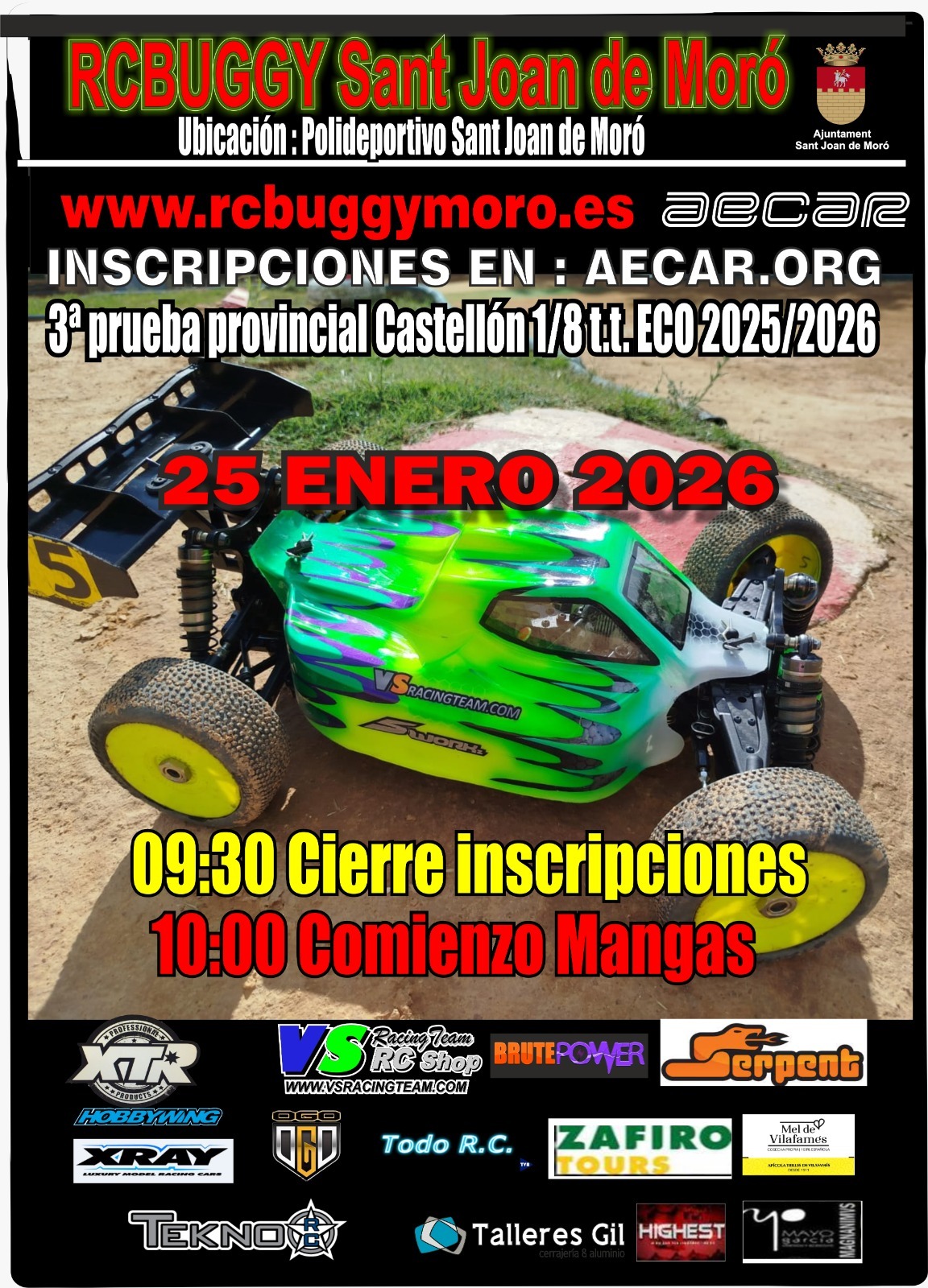 Cartel 3º prueba provincial castellón